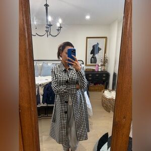 Checkered Women's Coat